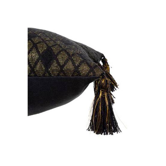 Housse de Coussin "Shine" 40x40cm Noir - Image 2