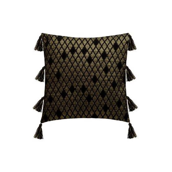 Housse de Coussin "Shine" 40x40cm Noir - Image 1