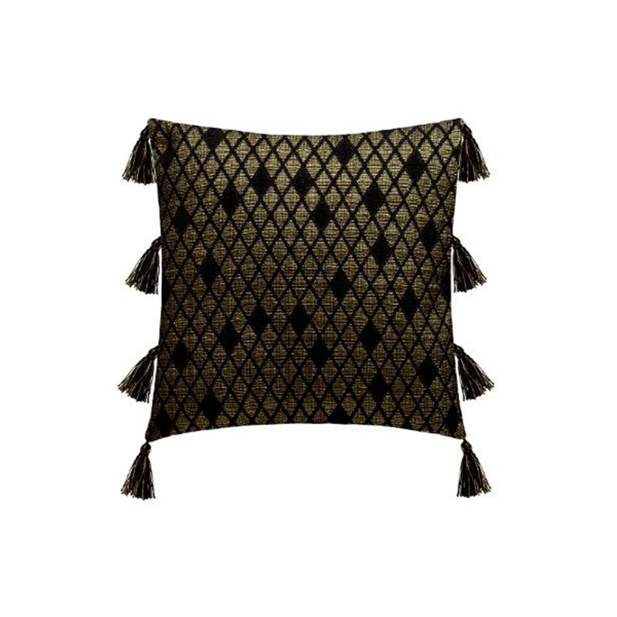 Housse de Coussin "Shine" 40x40cm Noir - Image 1