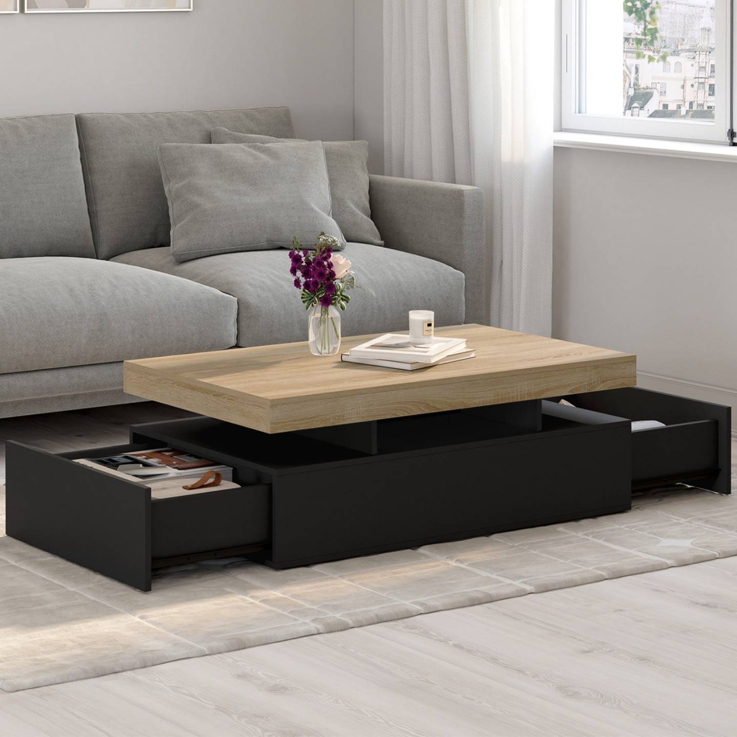 Table basse Idmarket - Rue du Commerce