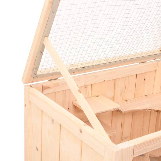 Vidaxl - Cage pour hamster 55x40x80 cm Bois massif Sapin vidaXL 172382 - Image 5