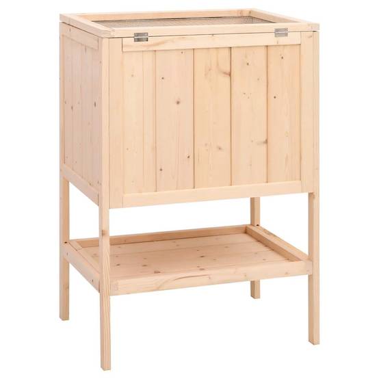 Vidaxl - Cage pour hamster 55x40x80 cm Bois massif Sapin vidaXL 172382 - Image 7