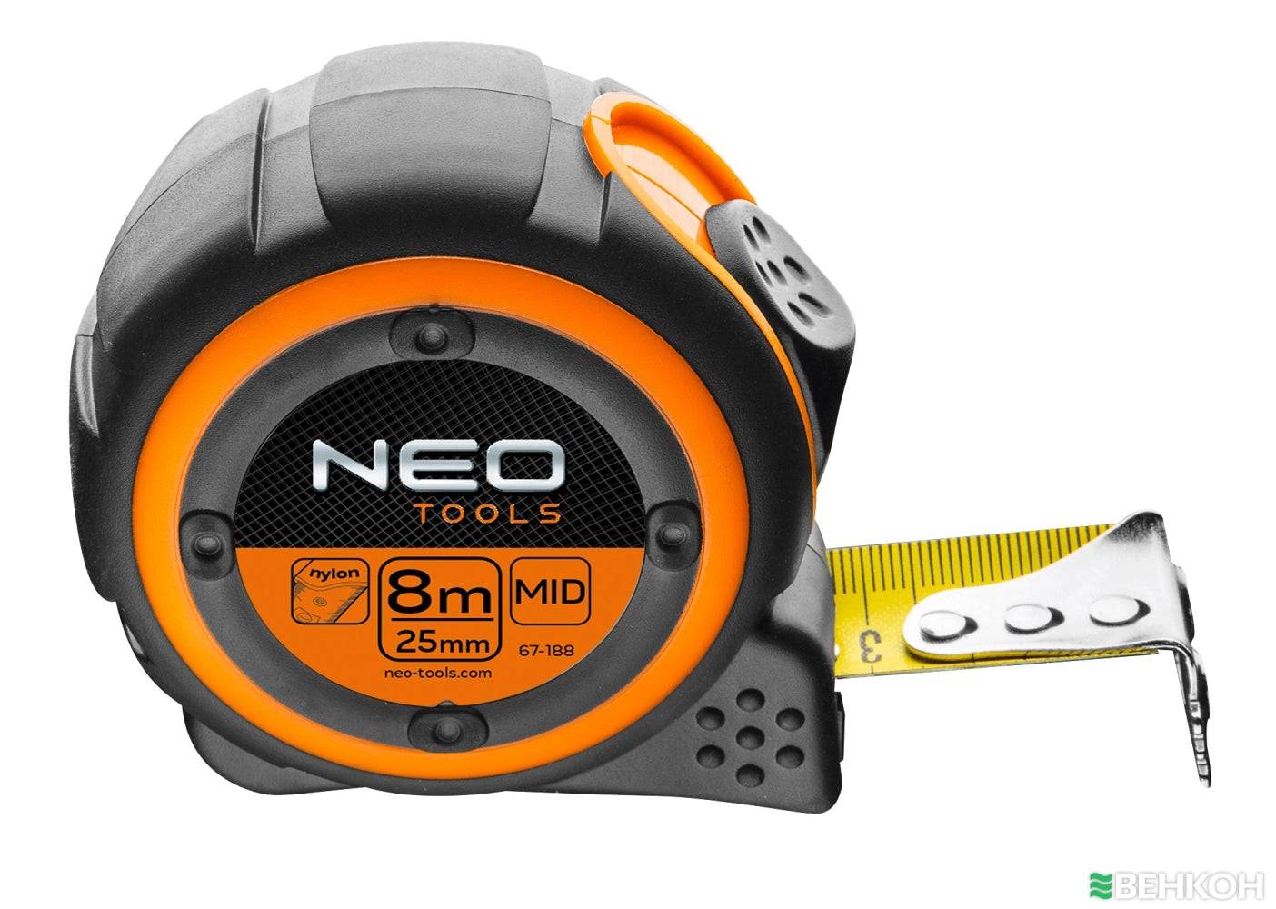 Neo Tools - Mètre à Ruban Nylon NEO TOOLS 67-188 8m x 25 mm Neo tools - Imagen 2