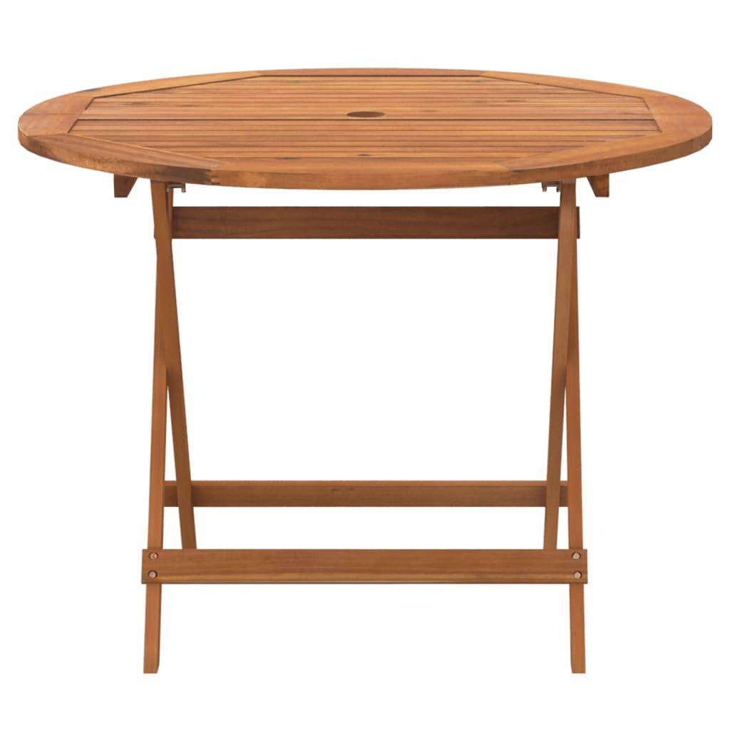 PANGIVO - Table pliable de jardin bois d'acacia Ø 90 x 75 cm - PANGIVO - Image 3