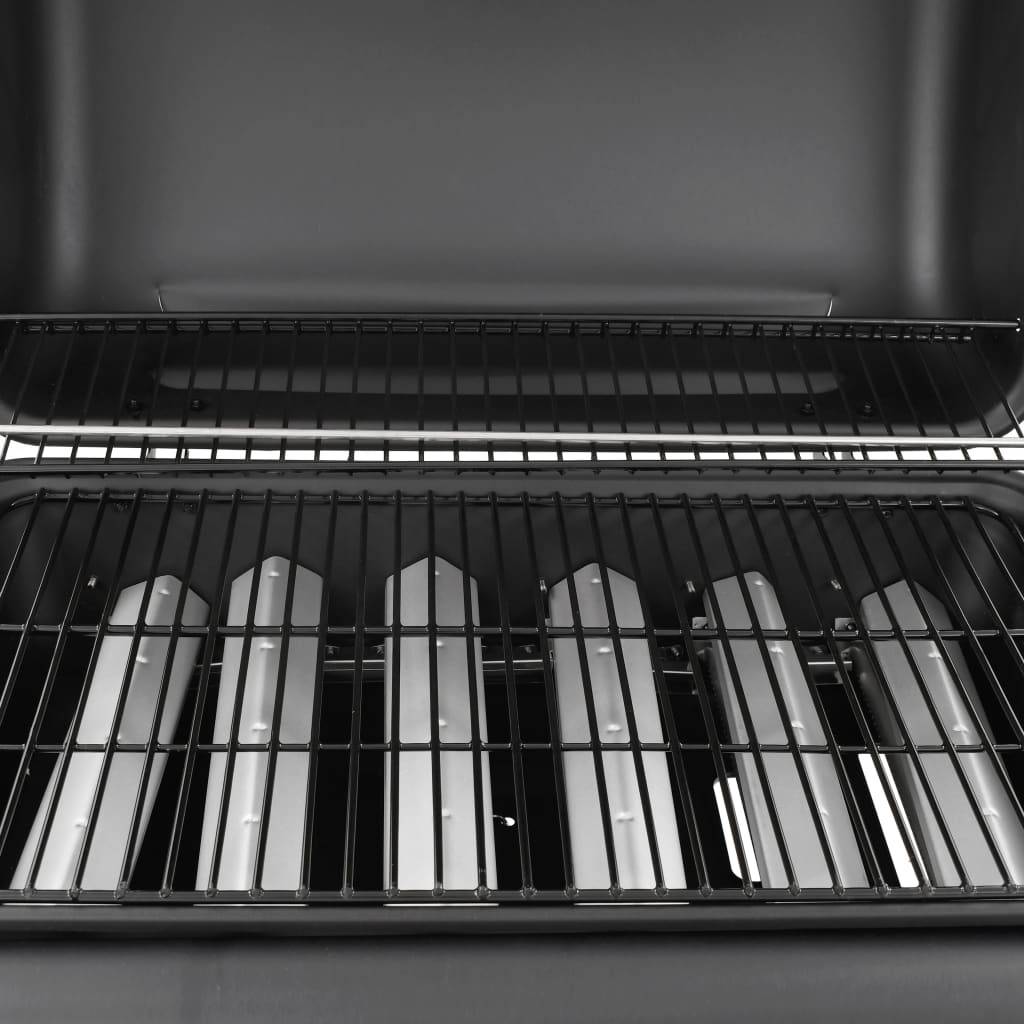 Vidaxl - Barbecue à 6 brûleurs - vidaXL - Métal - Noir - Imagen 4