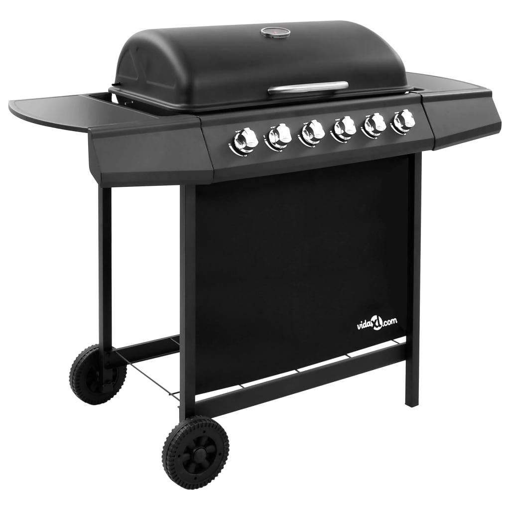 Vidaxl - Barbecue à 6 brûleurs - vidaXL - Métal - Noir - Imagen 1