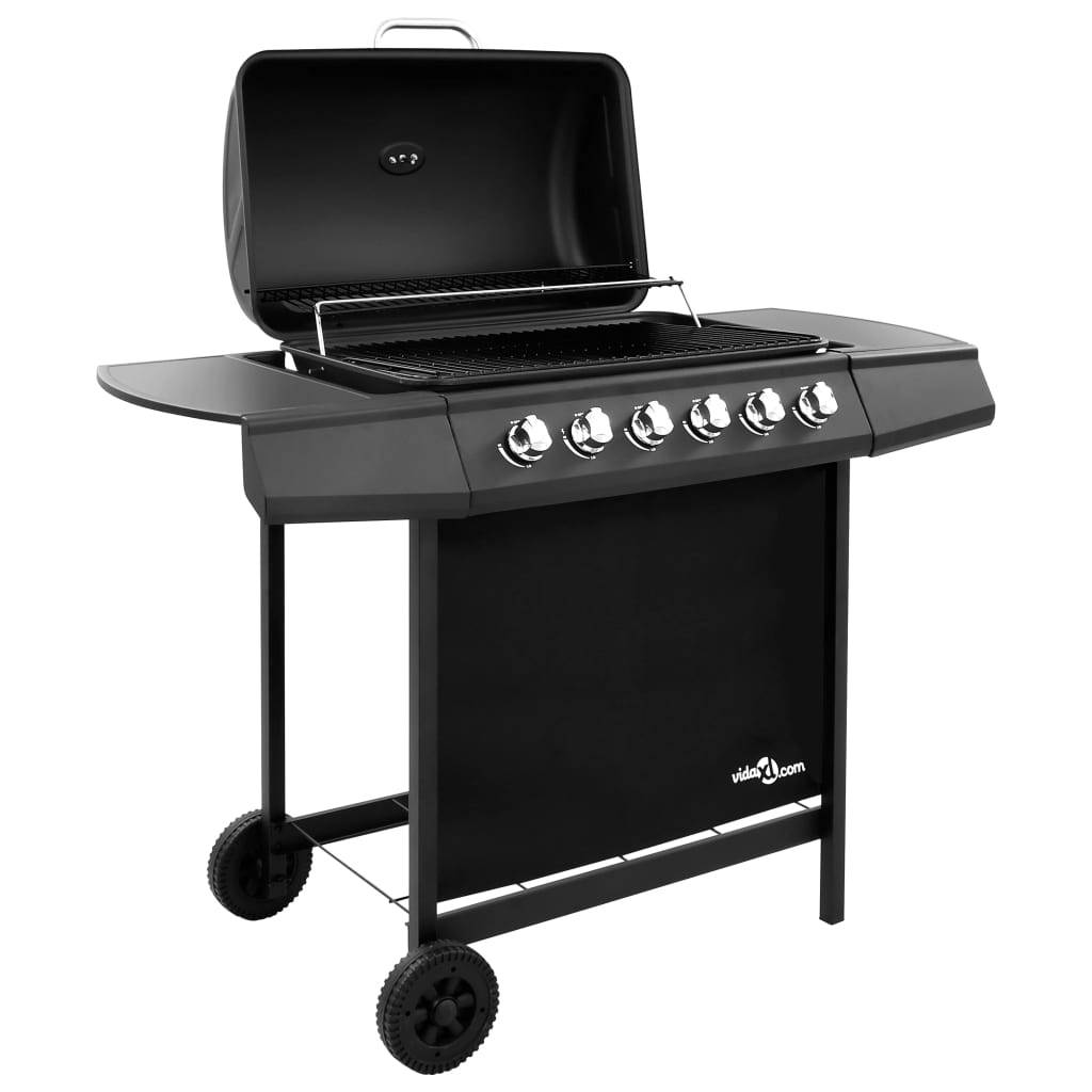 Vidaxl - Barbecue à 6 brûleurs - vidaXL - Métal - Noir - Imagen 2