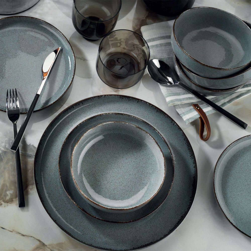 Hanah Home - Service de table en porcelaine Point 24 pièces - Imagen 2