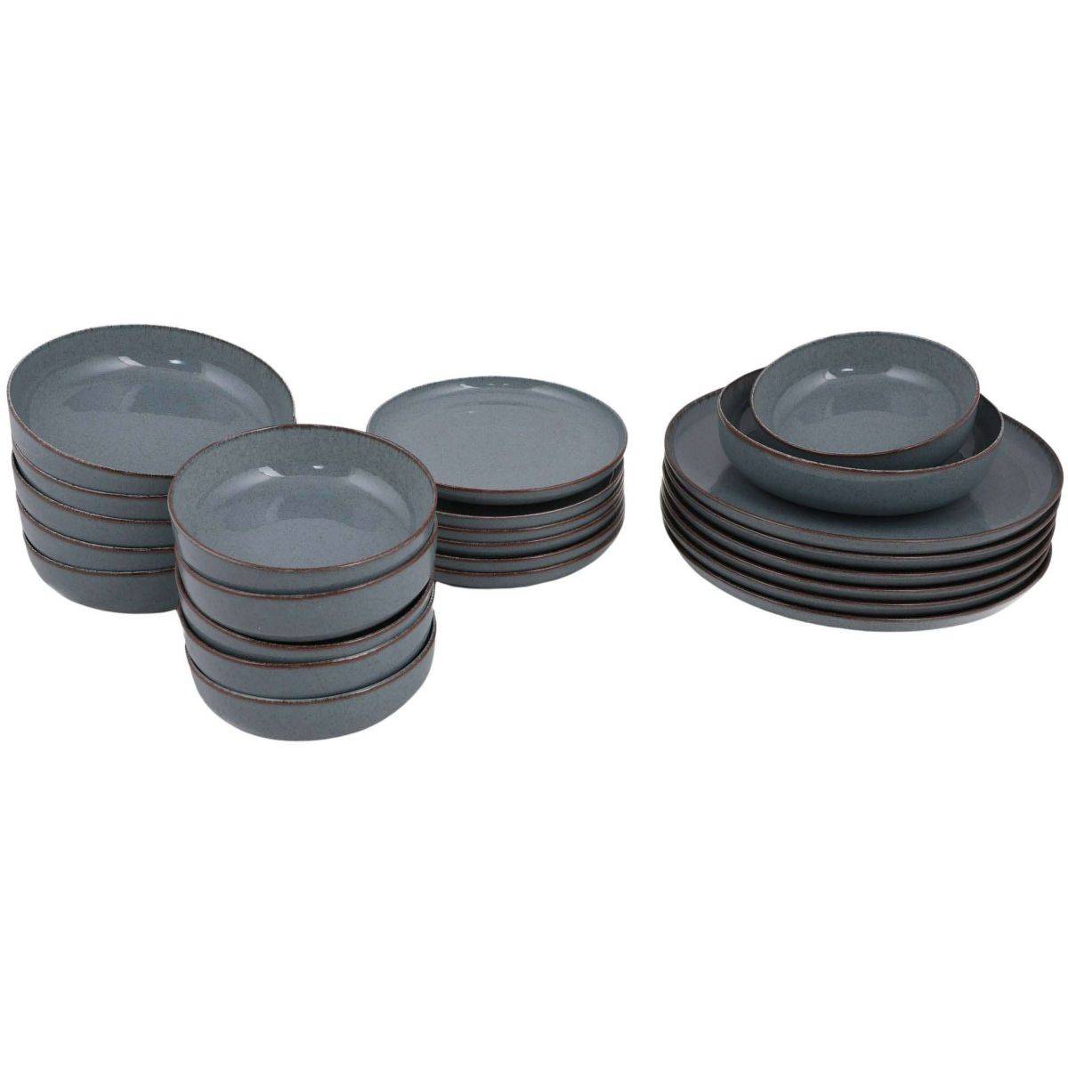 Hanah Home - Service de table en porcelaine Point 24 pièces - Imagen 1
