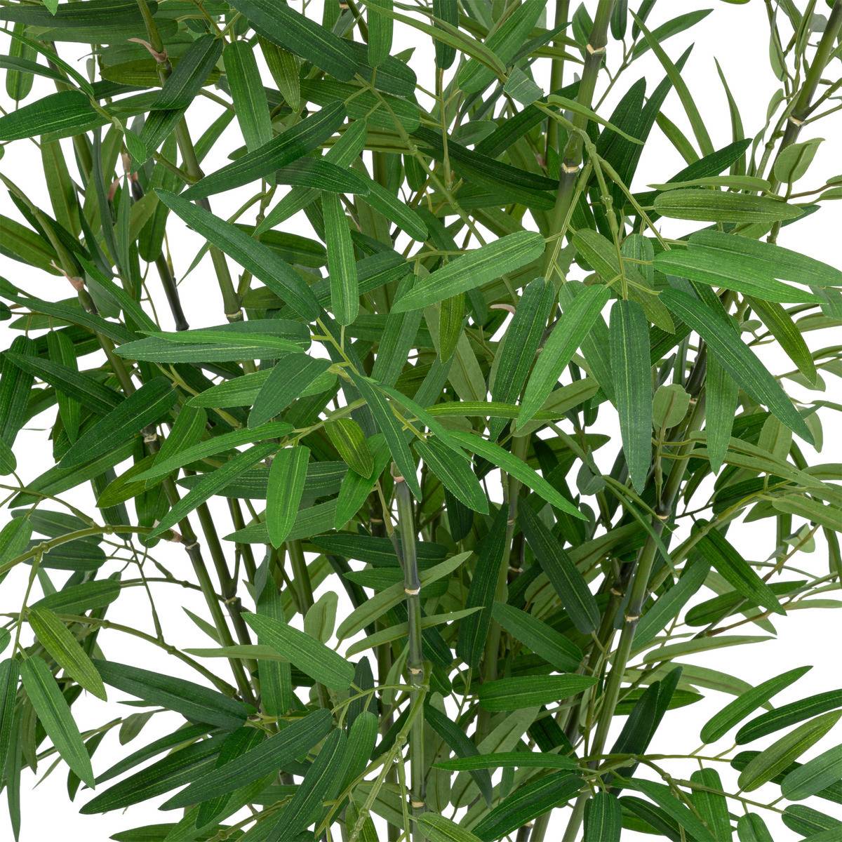 Plante artificielle Bambou dans un Pot en fibres naturelles D 45 x H 100 cm - Imagen 2