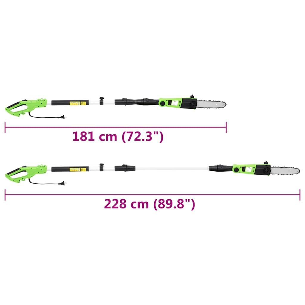 Vidaxl - Tronçonneuse électrique à perche télescopique 25 cm 710 W vidaXL 149204 - Image 3