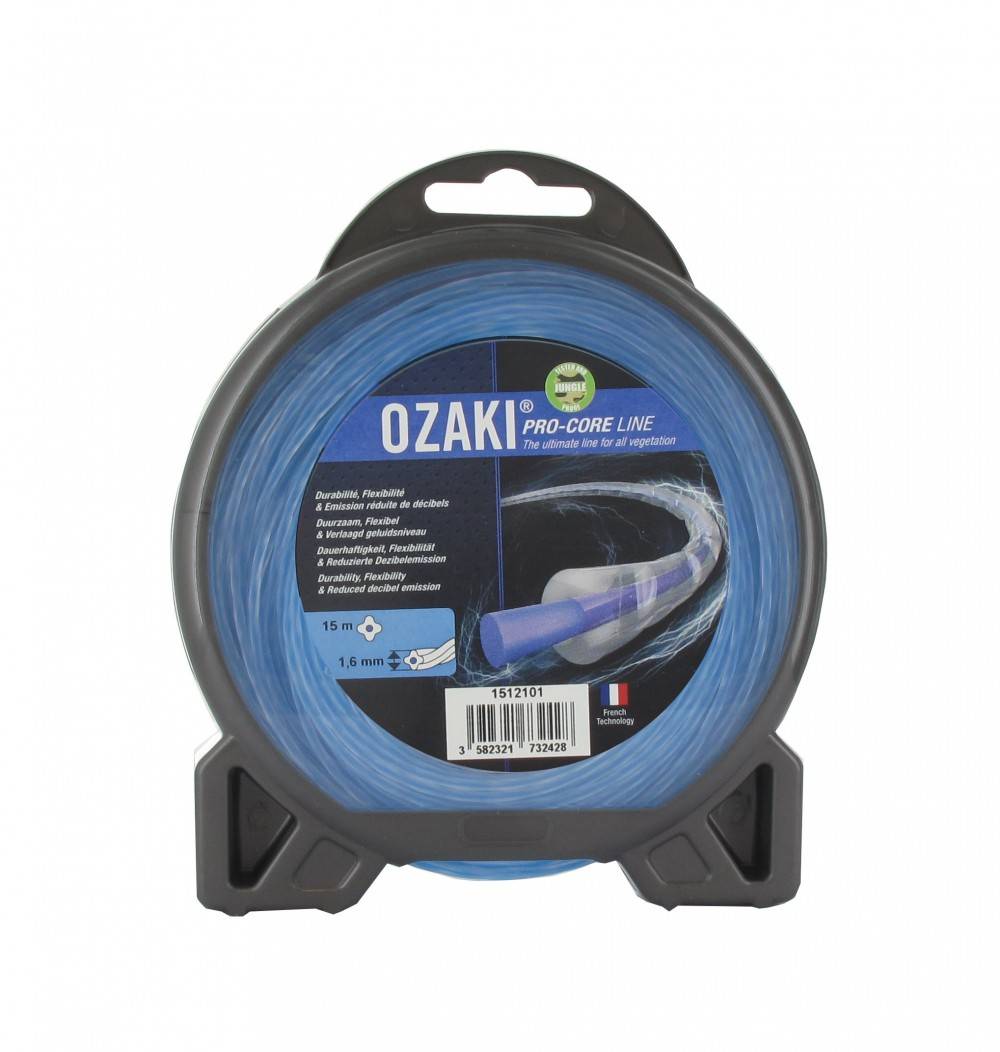 Ozaki - Carcasa hilo nylon OZAKI PRO-CORE LINE. Co-extruido Longitud: 15 m, Ø: 1,60mm OZAKI
