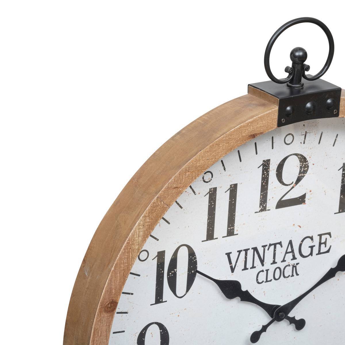 Atmosphera - Horloge "Yago" en bois & métal D57cm - Atmosphera Créateur d'intérieur - Image 3