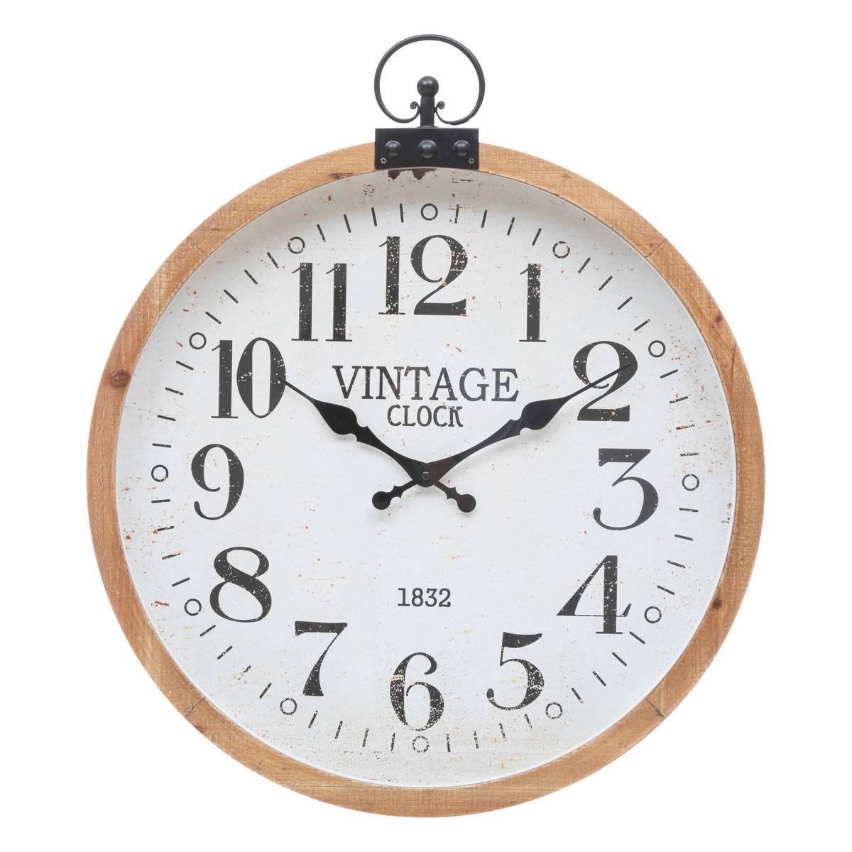 Atmosphera - Horloge "Yago" en bois & métal D57cm - Atmosphera Créateur d'intérieur - Imagen 2