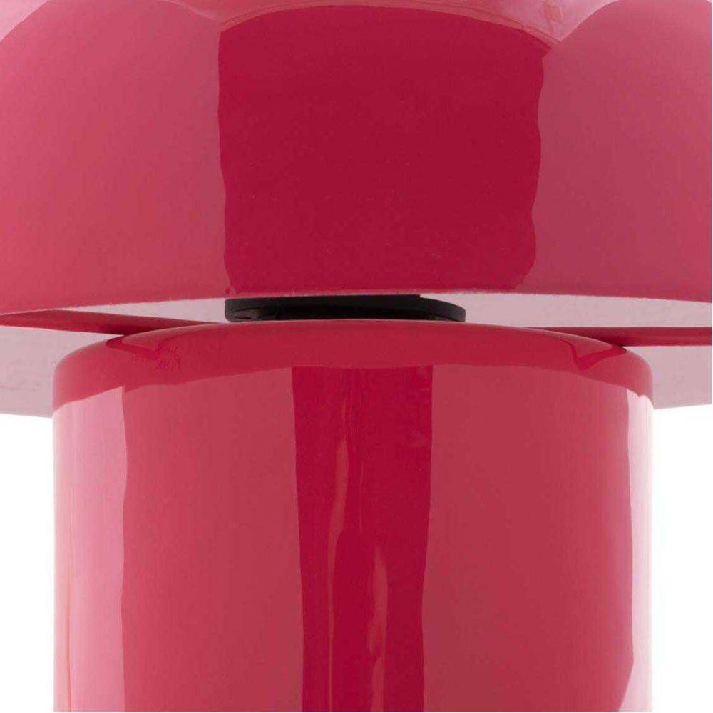 Leitmotiv - Lampe à poser en métal coloré Fat Mushroom Mini Rose - Image 3