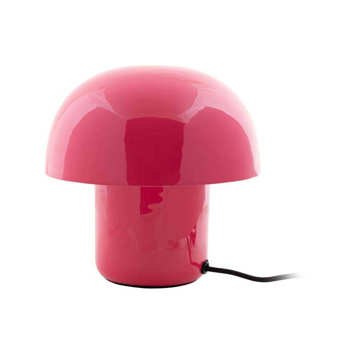 Leitmotiv - Lampe à poser en métal coloré Fat Mushroom Mini Rose - Image 1