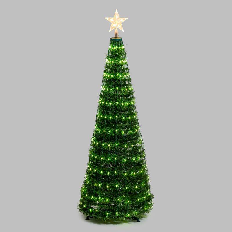 Lotti - Sapin lumineux conique animé H150cm 234 PixelLED RGB haute luminosité avec télécommande Lotti - Imagen 9