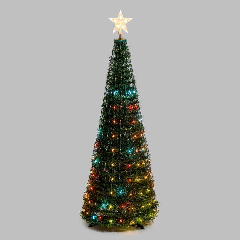 Lotti - Sapin lumineux conique animé H150cm 234 PixelLED RGB haute luminosité avec télécommande Lotti - Imagen 8