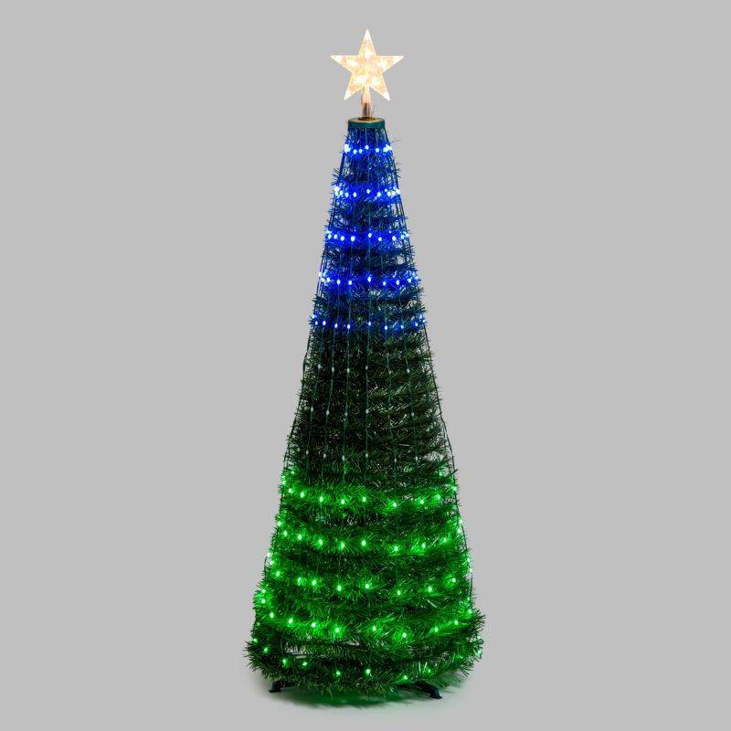 Lotti - Sapin lumineux conique animé H150cm 234 PixelLED RGB haute luminosité avec télécommande Lotti - Imagen 10