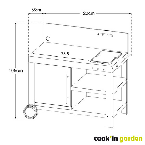Cook in Garden - Desserte NOVA 110 PREMIUM - Image 8