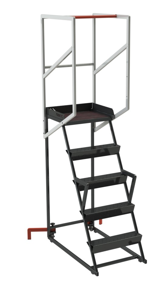 Escabeau roulant étroit 5 marches 150 kg - FIMM - 830008730 - Imagen 1