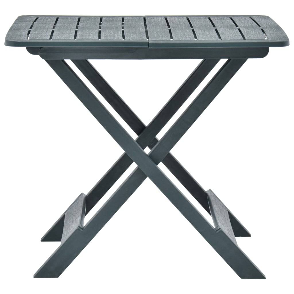 Maison Chic - Table d'extérieur pliable - Table de jardin Vert 79x72x70 cm Plastique