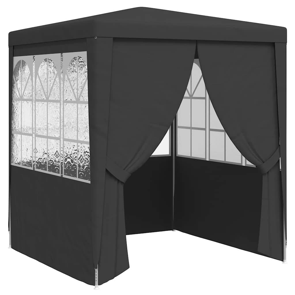 Vidaxl - Tente de réception et parois latérales 2x2 m Anthracite 90 g/m² vidaXL 48531 - Imagen 1