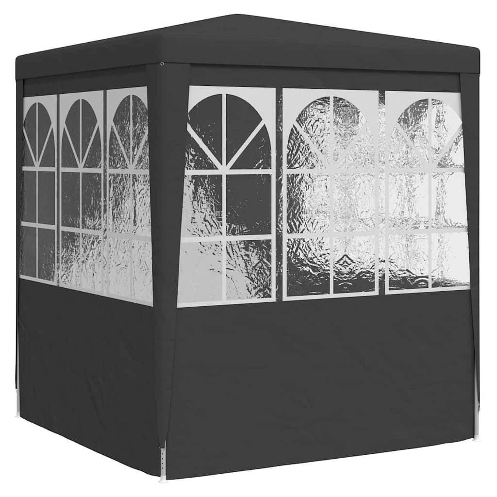 Vidaxl - Tente de réception et parois latérales 2x2 m Anthracite 90 g/m² vidaXL 48531 - Imagen 7