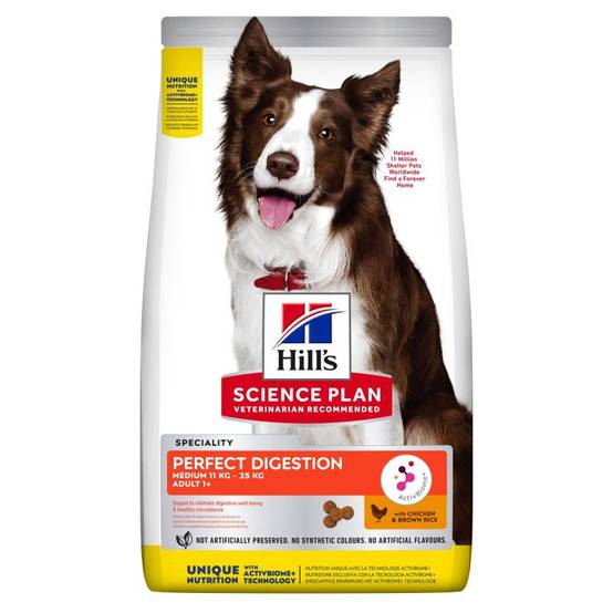Croquettes chien SCIENCE PLAN ADULT PERFECT DIGESTION MEDIUM 14 kg - Imagen 1