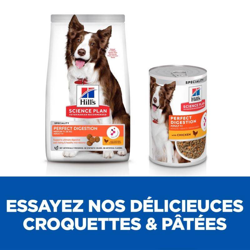 Croquettes chien SCIENCE PLAN ADULT PERFECT DIGESTION MEDIUM 14 kg - Imagen 4