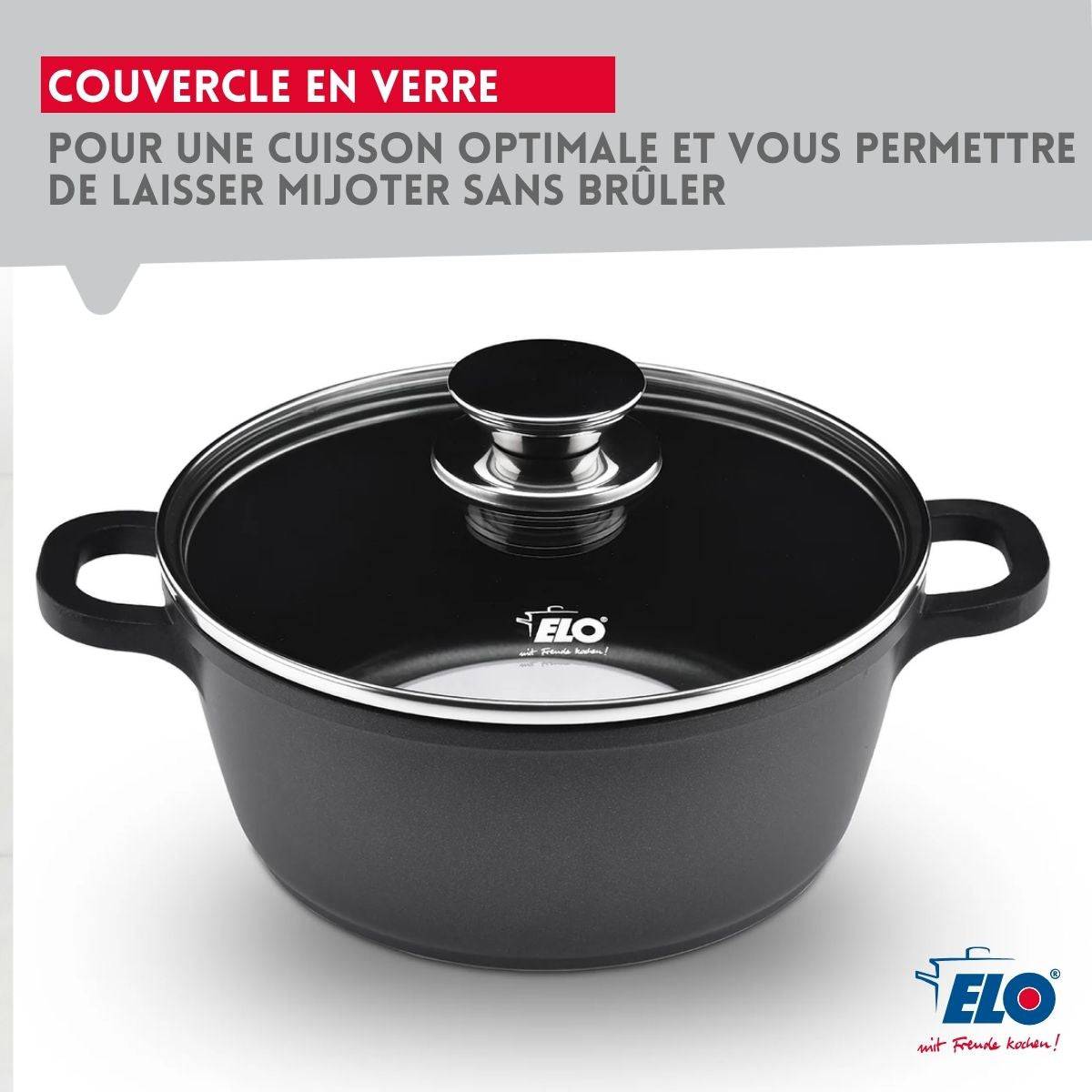 Faitout 20 cm sans PFAS Elo Alucast - Image 2