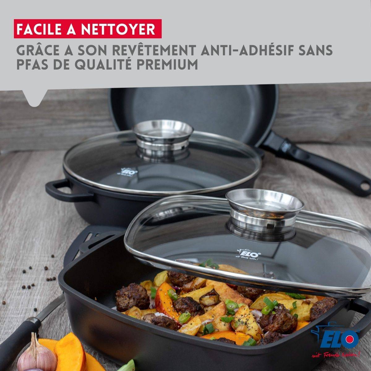 Faitout 20 cm sans PFAS Elo Alucast - Image 4