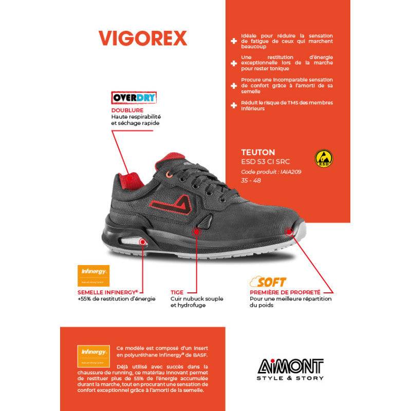 Aimont - Chaussures de sécurité basse TEUTON S3 CI SRC ESD | IAIA209 - Aimont - Imagen 2