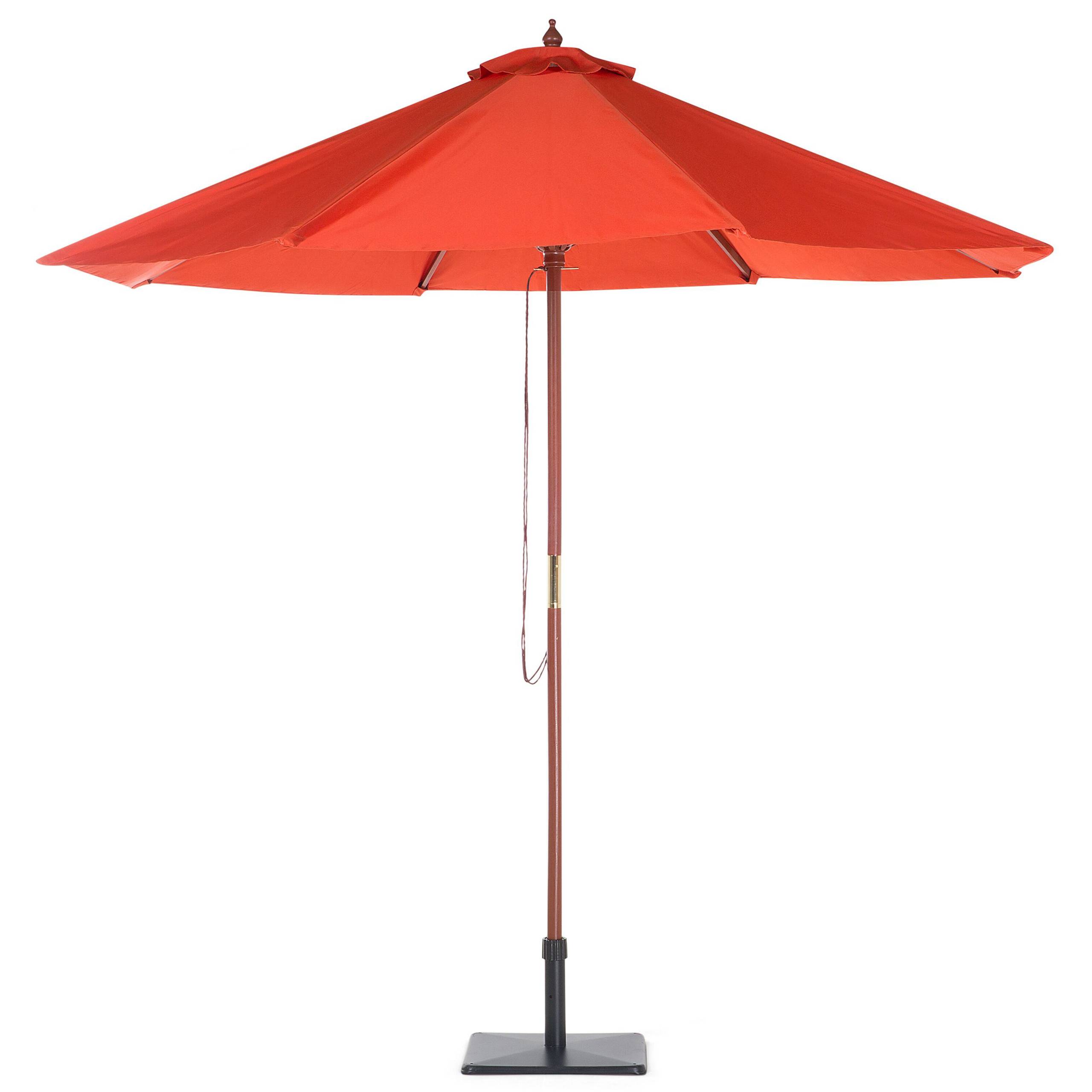 Beliani - Parasol droit Tissu Rouge TOSCANA - Beliani - Imagen 4