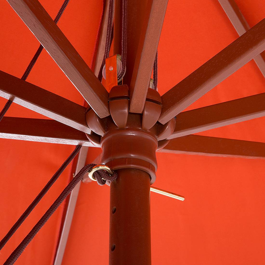 Beliani - Parasol droit Tissu Rouge TOSCANA - Beliani - Imagen 6