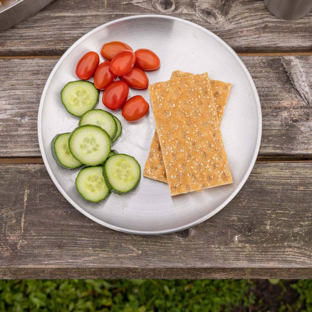 Esschert Design - Assiette en acier inoxydable Patio Unitaire - Imagen 2