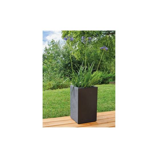 Eda - Pot Carre Haut Basalt Up 36l Anthracit Eda - 13718 G.ant - Image 1
