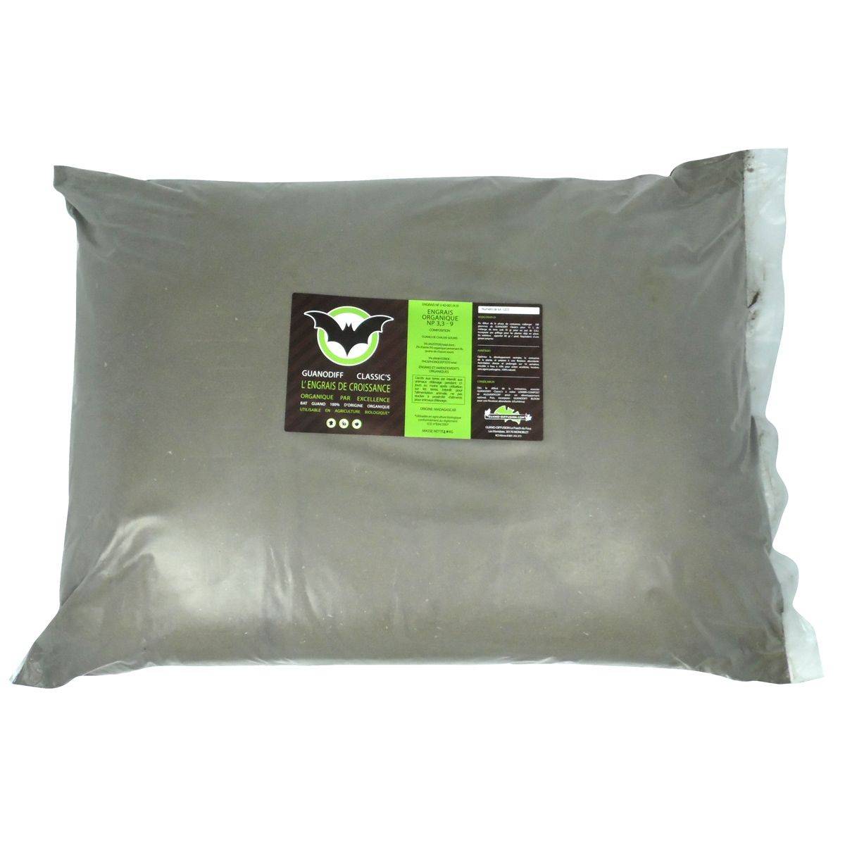 Engrais GUANODIFF Classic's - sachet de 20 kilos - Guano Diffusion