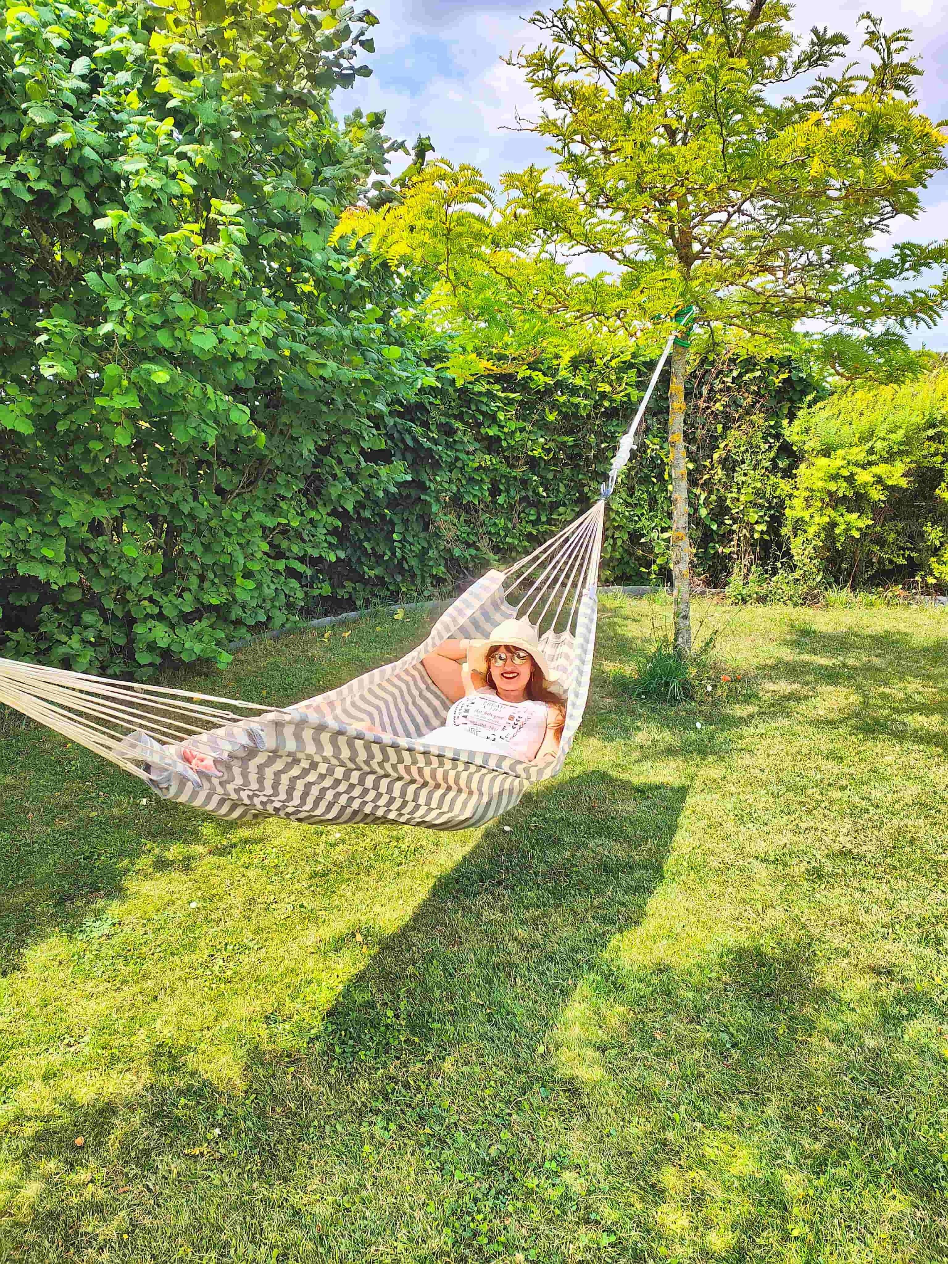Jobek - Hamac Traditionnel KOCON 340x140 cm en Polypropylène Horizon Bleu JOBEK - Imagen 2
