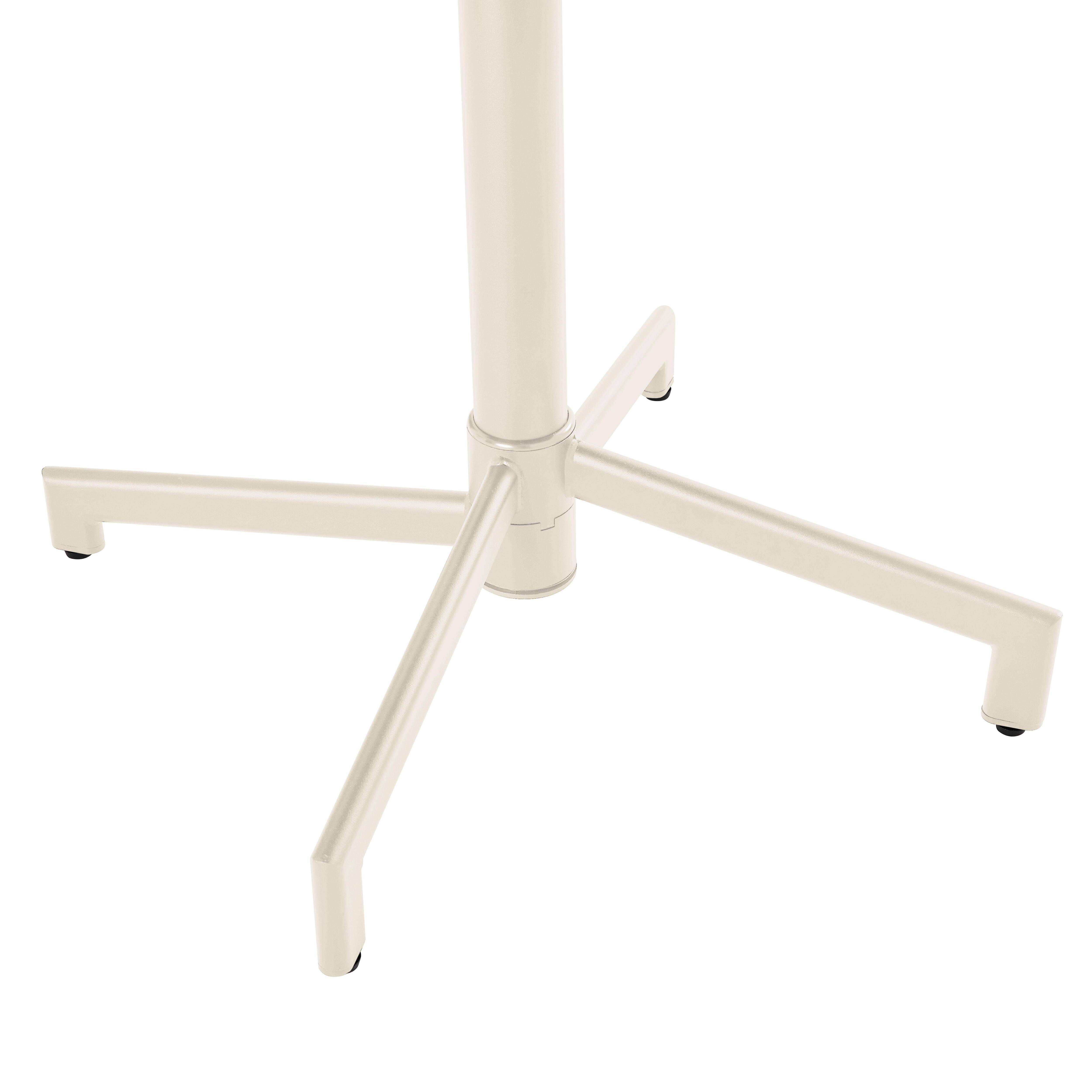 Oviala - Table de jardin ronde bistrot avec plateau rabattable 70 cm argile Palavas - Oviala - Image 6
