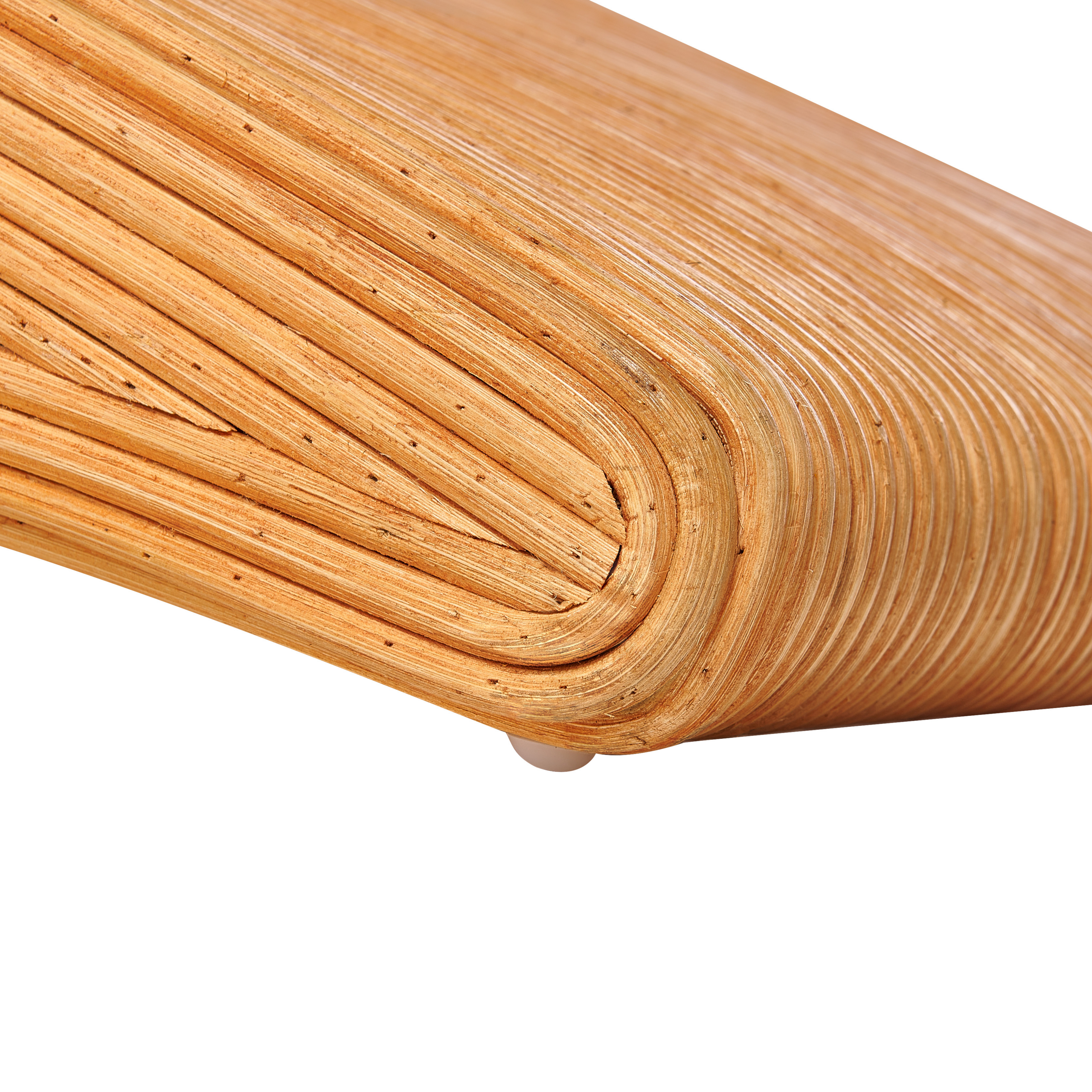 Beliani - Chaise longue Rotin Marron AIROLE - Beliani - Imagen 7
