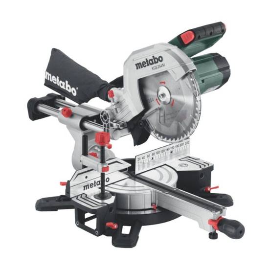 Metabo - Scie à onglets radiale KGS 254 M - 1200W Ø 254 mm - METABO - 613254000 - Image 1
