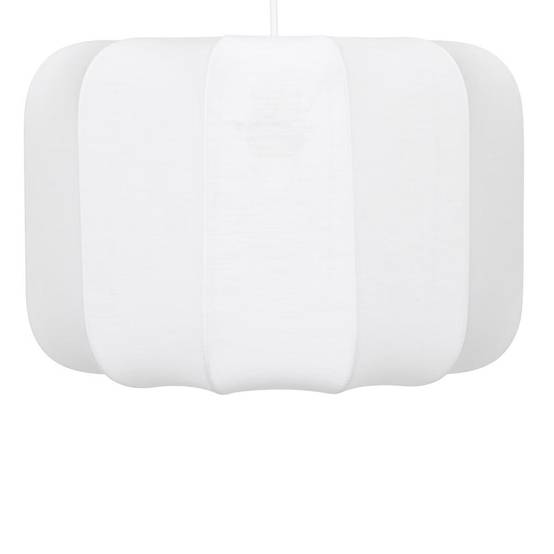 Lampe Suspension en Coton "Tobie" 37cm Blanc - Image 2