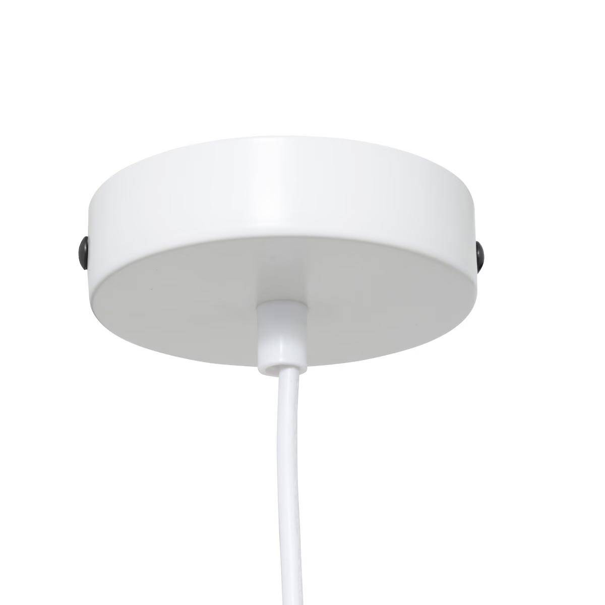 Lampe Suspension en Coton "Tobie" 37cm Blanc - Image 5