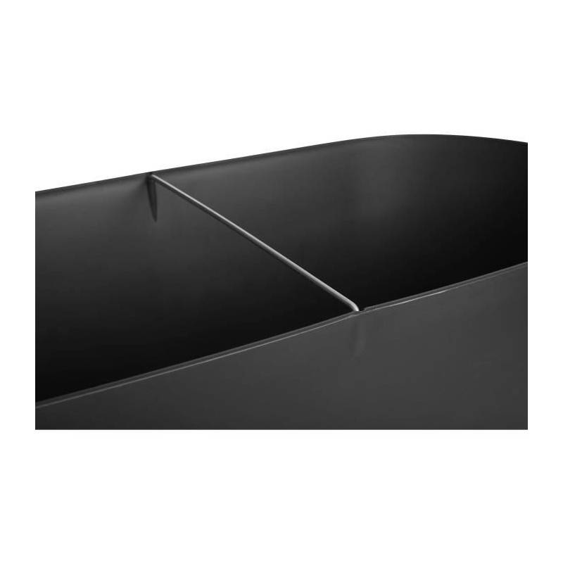 Elho - Planteur Ovale Greenville - Plastique - Avec Roulettes - ø60 - Noir - Image 4