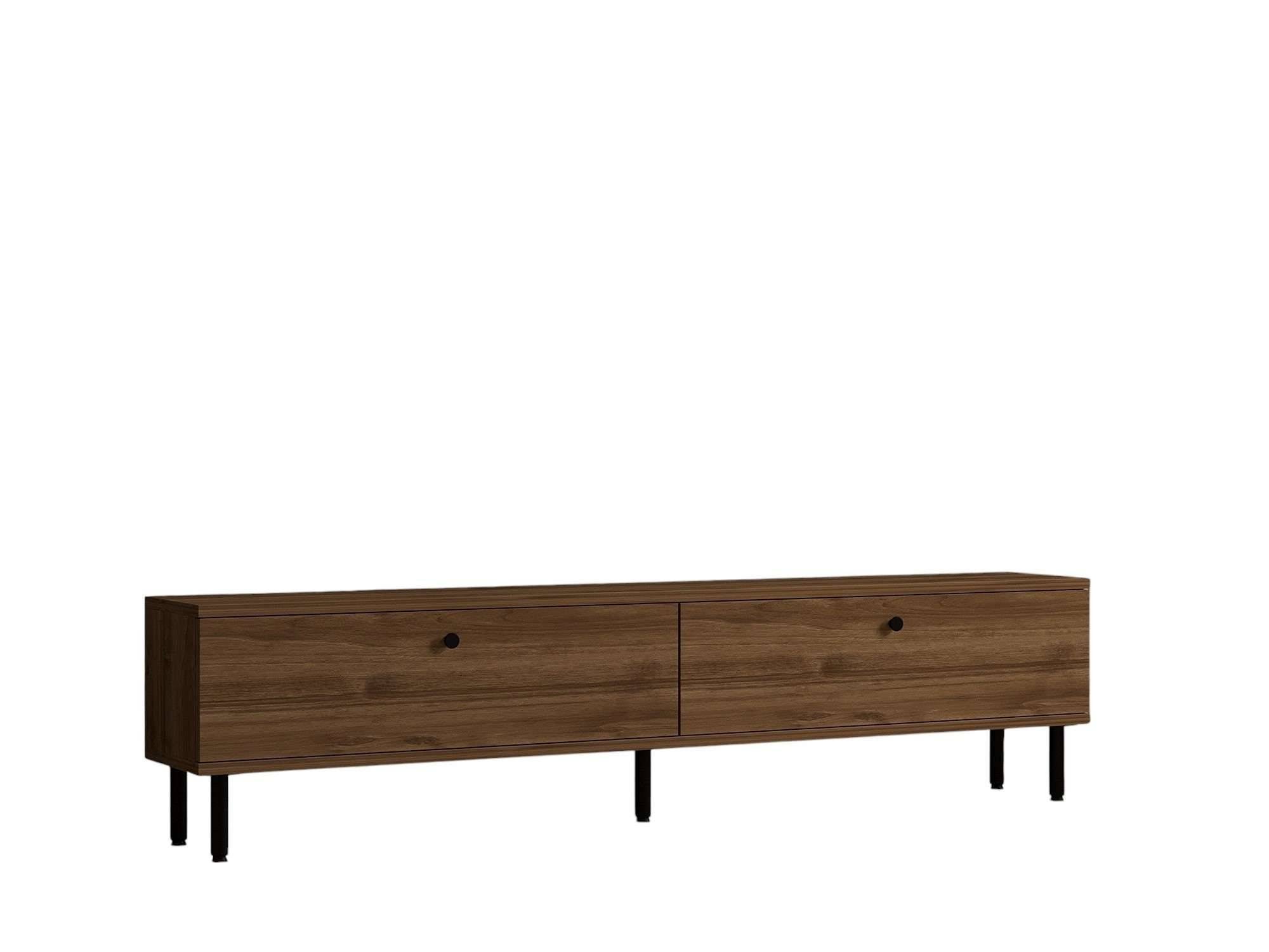 Habitat Et Jardin - Meuble Tv En Bois "nantes" - 160 X 25 X 37 Cm - Marron -hanah Home - Image 1