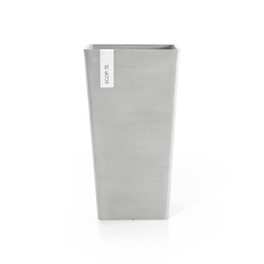 Ecopots - Pot Haut Rotterdam 56 Blanc Gris - 31 x 31 x H. 56 cm - 36,2 L ECOPOTS - Imagen 3