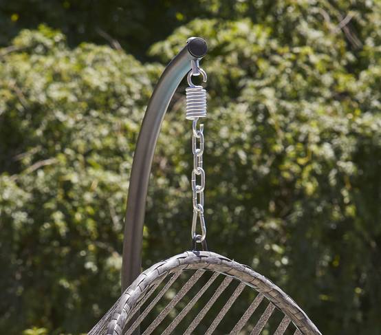 Ozalide - Fauteuil de jardin suspendu gris anthracite CANBERRA - Image 3