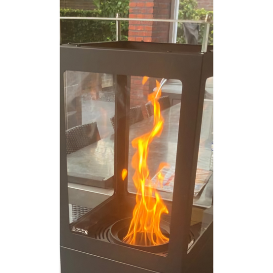 Chauffage de terrasse à granulés noir Green Flame - Image 4