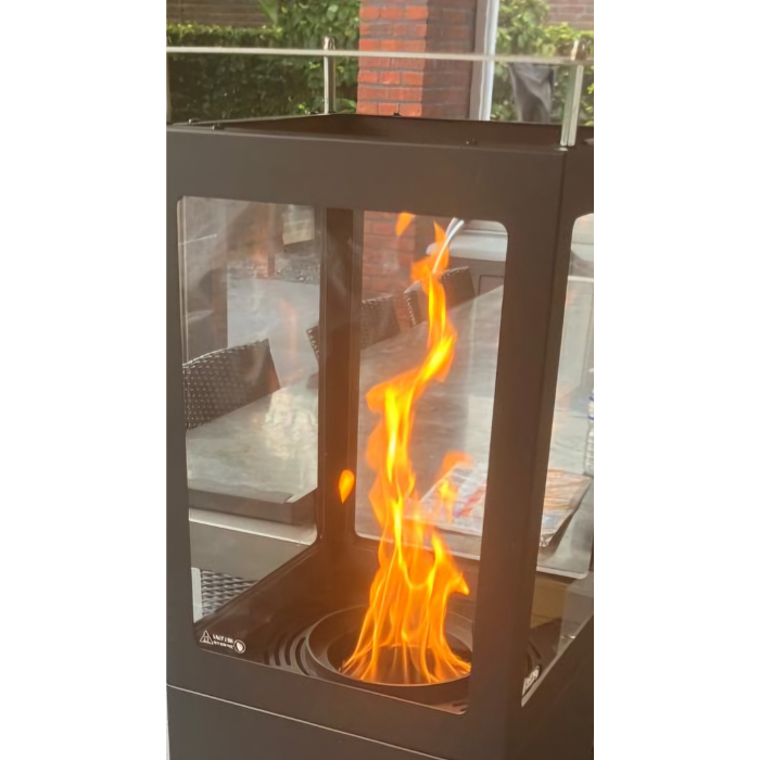 Chauffage de terrasse à granulés noir Green Flame - Image 4